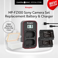 [KingMa] NP-FZ100 Camera Replacement Set | Battery | Charger for Sony Cameras - FZ100 / NPFZ100 / FZ