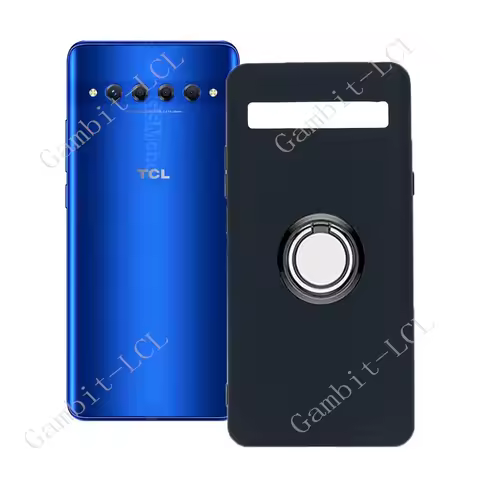 For TCL 10 Plus 10Plus 10+ TCL10Plus T782H 2020 6.47" Back Ring Holder Bracket Phone Case Smartphone