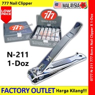 【1-Doz】 777 Nail Clipper Three Seven N-211 8cm± #Pemotongkuku #777 #NailClipper #N-211 #指甲剪 #Korea #