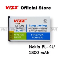 Baterai Vizz Double Power Nokia BL-4U BL4U 3120 5730 8800 Asha 210 300 308 310 C5-03 E66 E75 Batre B