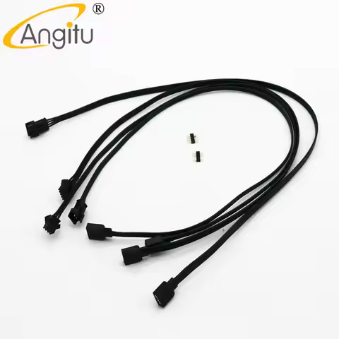 Angitu 12v/5V RGB ARGB DEEPCOOL/Phanteks/Lian-Li/LED Light Strip SM 3Pin/4Pin ARGB Control Adapter C