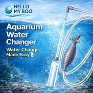 Aquarium Water Changer Siphon Pump Fish Tank Gravel Cleaner Vacuum Hand Pump 鱼缸换水器