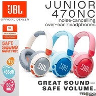 JBL Junior 470NC Wireless Bluetooth Noise-Cancelling Over-Ear Headphone with Mic for Kids