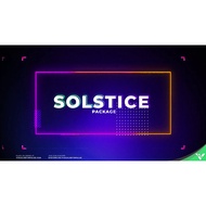 Solstice Stream Package  Overlay / Screen Theme / Widget Theme (STREAMLABS OBS / OBS Studio)