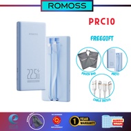 (B1F3) ROMOSS PRC10 10000mAh Fast Charging Power Bank With Cable, 22.5W - 1 Year Warranty Malaysia
