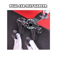 Car Seat Hanger Dual Hooks Backseat Strong durable Metal Bearing Back Hook Vehicle Hanger pengantung