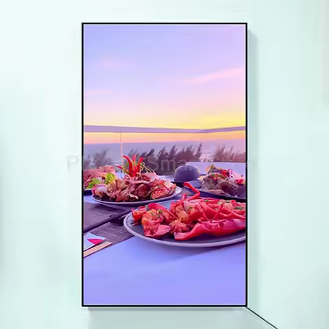 32 40 43 Inch Big Smart TV Screen Hanging Monitor for Office Advertisement Showroom High-definition 