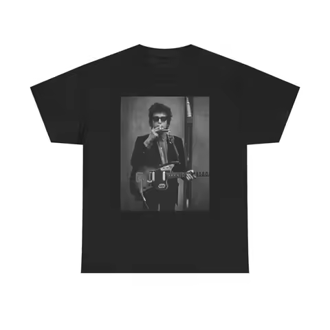 Bob Dylan T Shirt Vintage Classic Rock Retro Art Heavy Cotton