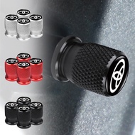 4pcs Aluminum Threaded Styling Car Tyre Cap Car Wheel Tire Leak-proof Cap for Toyota Camry Corolla R