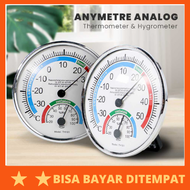 Anymetre Analog Thermometer Termometer Hygrometer Temperature Humidity Alat Pengukur Ukur Mengukur Cek Pengecek Pengecekan Suhu Panas Dingin Rendah Dalam Ruangan Kelembaban Ac Ayam Walet Mobil Kulkas Freezer Gedung Otomatis Digital Mini Flexible Murah Ori