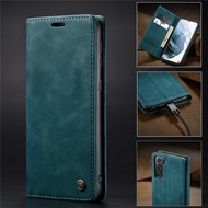 Case For Samsung Galaxy S23 FE 5G S23FE Retro Leather Purse Case Luxury Magnetic Card Holder Wallet Flip Cover For SamsungS23FE