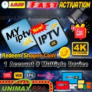 MYIPTV4K IPTV4K RENEW TOPUP LANGGANAN RELOAD 3 / 6 / 12 BULAN MYIPTV 4K IPTV 4K