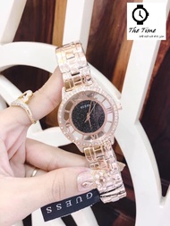 Đồng Hồ Nữ Guess Crystals Steel #W1013 case 38mm. 3atm