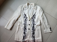 ESCADA cream colour suit jacket 象牙色刺繡外套
