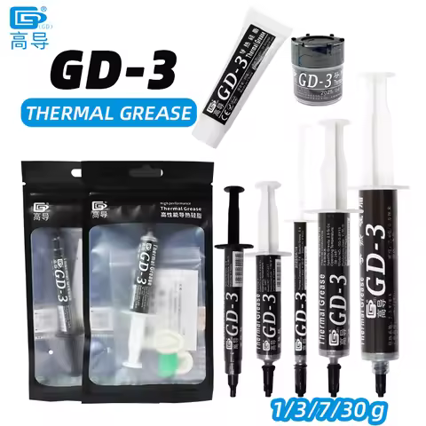 GD-3 Thermal Paste Performance 1/3/7/15/30g Gray 7.5W/m-k For CPU GPU Heat Sink Cooling Cooler Greas