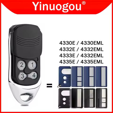 4330E 4332E 4333E 4335E 4330EML 4332EML 4333EML 4335EML Garage Door Remote Control 433.92MHz Transmi