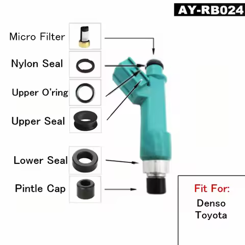 Free ship 10 kits fuel injector repair kits For 232500P030 2320939015 2320939075 TOYOTA LAND CRUISER