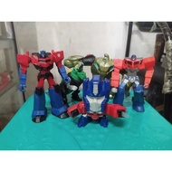 Transformers Optimus Figure AutobotsPrime Grimlock/ McD Toy Bulkhead/