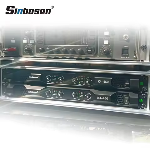 Sinbosen K4-450 8 ohms 450watt Professional Class D 1u Power Amplifier home cinema amp