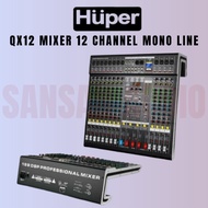 MIXER HUPER QX12/ QX 12 ORIGINAL MIXER HUPER 12 CHANNEL 