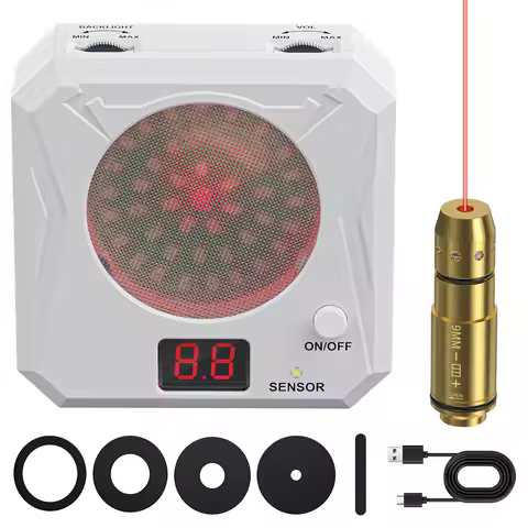 9mm cone head trainer and laser electronic scoring target for pistol shooting practice