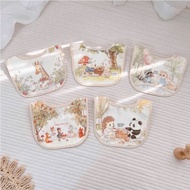 Bibs / square bibs for babies / Square neck bibs with fairy motifs - XH42