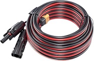 XT60 Adapter to Solar Connector Cable 12AWG 25FT, XT60 to Solar Panel Extension Cable 12 Gauge 7.62m