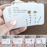 LETTER Anxiety Relief Pocket Healing Card, with Positive Quotes Anxiety-Relieving Anxiety Relief Poc
