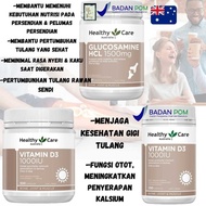 Healthy Care Glucosamine HCL, Vitamin D3 1000IU 500 Caps