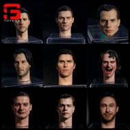 1/6 Tom Cruis Henry Cavill Ben Affleck Matt Damon Keanu Reeves Head Carving Fit 12'' Male
