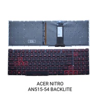 Acer nitro 5 AN515-43 AN515-54 AN515-55 Red font backlite Keyboard
