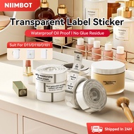 NIIMBOT D11/D110/D101 Luminous Sticker Waterproof Oil Proof No Glue Residue Transparent Thermal Labe