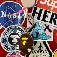 2026 New Style Street Wear Metal Runaway Lolita b Ape-Man Keychain Couple Cute