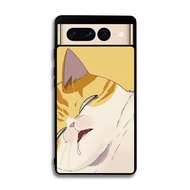 Hardcase Google Casing PIXEL 2 3 3A 4 4A 5 5A 6 6A 7 Pro XL 5G Sleeping Cat AB1631 Case Cover