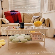 Tea Table Household Minimalist Square Nordic Glass Simple Table Small Apartment Tea Table Influencer