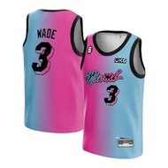 MIAMI HEAT BASKET JERSEY // WADE 3 // NBA BASKET JERSEY // SWINGMAN