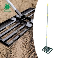 [Kesoto] Lawn Leveling Rake with Long Handle, Effortless Landscaping Leveling Tool, Lawn Leveling To
