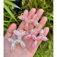 [5pcs] luxury UV Poodle ballon dog Poodle Charm Beads