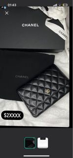 Chanel 黑金 wallet on chain  woc 黑色荔枝防刮皮