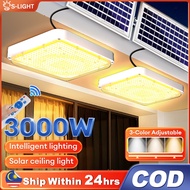 【3 WARNA + CAS SOLAR】Lampu Siling Solar Kotak - Jimat 100% Elektrik, Tahan 30 Tahun