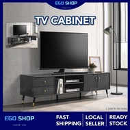 EGO 6ft TV Cabinet Almari TV Rak TV Elegant Tv Console Luxury Tv Media Storage Cabinet Kabinet Tv Ready Stock