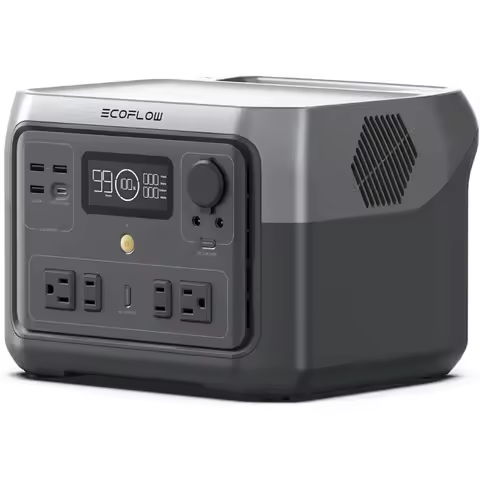 ECOFLOW Portable Power Station River 2 Max 500, 499Wh LiFePO4 Battery/ 1 Hour Fast Charging, Up to 1