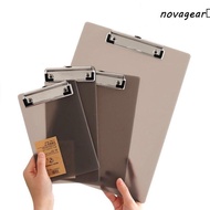 NOVAGEAR​ Writing Clipboard, Writing Tablet With Low Profile Gold Clip A4 A5 A6 File Folder, Writing