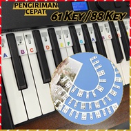 88 Key Reusable Piano Stickers 61 Key Piano Keyboard Stickers Piano Keyboard Stickers | Beginner Pia