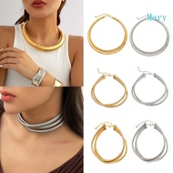 Mary Exaggerated Grunge Chain Necklace Unique Neck Jewelry Thick Chain Necklace