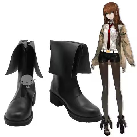 SBluuCosplay Anime Makise Kurisu Hayase Ami Cosplay Shoe Custom Made Boots