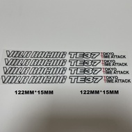 สติกเกอร์ PVC ตกแต่งล้อ 4 ชิ้น RAYS และ 4 ชิ้น VOLK RAYS VOLK TE37 CE28 RACING ADVAN ENKEI SSR WEDSS