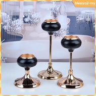 [BlesiyaedMY] Black Candle Holder Candle Holder for Pillar Pillar Candle Holder Centerpiece - Pillar