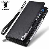 ﹊Playboy dompet zip beg tangan beg tangan panjang lelaki cengkaman pelbagai fungsi lelaki dompet zip lelaki