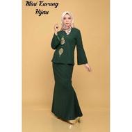 [READY STOCK] BAJU MINI KURUNG - BAJU KURUNG MATERIAL LYCRA MOSS CREPE – LONG BLOUSE KURUNG SLEEVE –